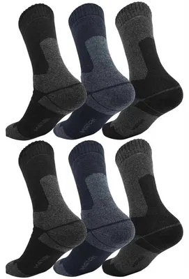 Produktbild von 12 Paar Herren Thermo Winter Socken Vollfrottee Warm Baumwolle; 6er Mix1/43-46