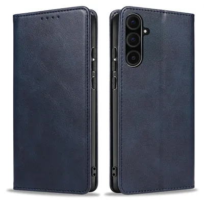 Produktbild von Handyhülle für Samsung Galaxy A36 5G Kunstleder Flip Cover Hülle Klapphülle Case Kartenfach Farbe: Blau