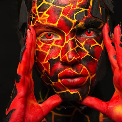 Image de Lentilles de contact rouges - Halloween