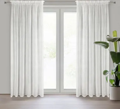 Produktbild von Vorhang ALEKSA weiß 140x270 cm Kräuselband