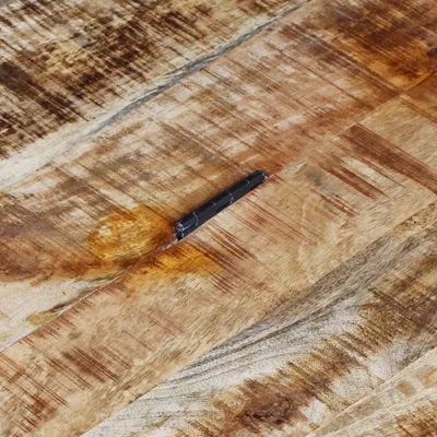 Image de vidaXL Table basse en bois de manguier brut 70 x 70 x 40 cm
