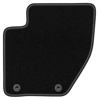 Productafbeelding van Velours bestuurdersmat voor Volvo V40 II vanaf 2012 (stationwagen) – zwart, op maat – Wielganizator BASIC