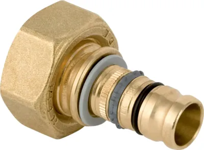 Produktbild von Geberit GE Mepla Anschluss für Eurokonus, gerade, d20mm x G3/4, vernickelt, 1 Stk.