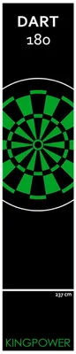 Immagine prodotto di Freccetta Tappeto Tappetino Torneo Freccetta Verde 290x60cm Dart Kingpower