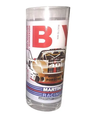 Produktbild von Porsche Longdrinkglas 1973-911 Carrera RS Martini Racing Longdrinkglas Sammler-glas 300ml, aus hochwertigem Kristallglas, Gläser Set, Sammlerstück