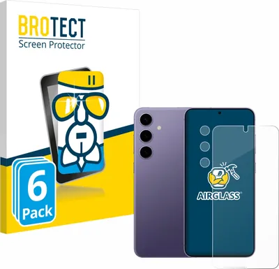 Produktbild von 6x BROTECT Schutzglas für Samsung Galaxy S24 (Display+Kamera) Schutzfolie Panzer Folie Glas Display Schutz klar