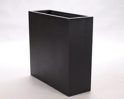 Produktbild von Elegant Einrichten | Pflanzkübel | Fiberglas | rechteckig | 84x30x80cm | elegant schwarz-matt.