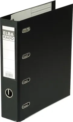 Productafbeelding van ELBA dubbelordner, kunststof, rugbreedte: 75 mm, zwart