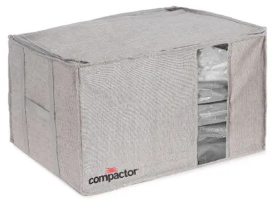 Image de COMPACTOR - Housse de rangement sous vide Oxford - 56 x 42 x H.33 cm - Gris