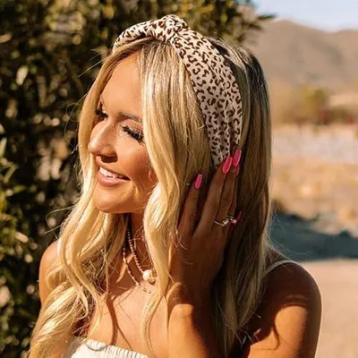 Produktbild von 8 Damen-Stirnbänder mit Knoten, elastische Haarbänder im Turban-Stil für Mädchen