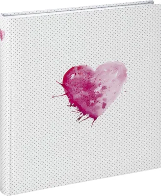 Produktbild von Hama Lazise pink Buchalbum 29x32 50 weiße Seiten Hochzeit    2361