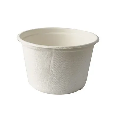 Produktbild von Suppenbecher, Zuckerrohr "pure" 600 ml Ø 14 cm · 9 cm weiss