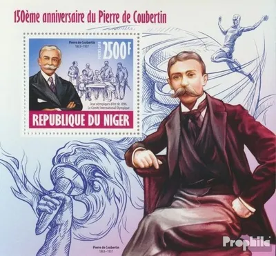 Produktbild von Briefmarken Niger 2013 Mi Block 236 (kompl. Ausg.) postfrisch Pierre de Coubertin