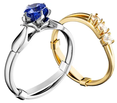 Immagine prodotto di Solidchoice - Set di 12 protezioni per anelli, color oro/argento