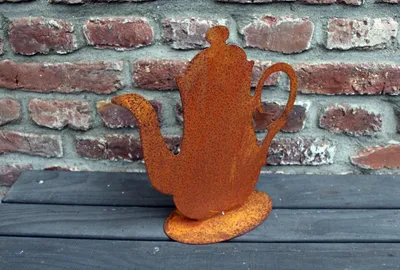 Produktbild von Deko Kaffeekanne Edelrost