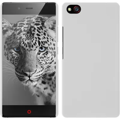 Produktbild von PhoneNatic Case kompatibel mit ZTE Nubia Z9 Mini - Hülle weiß gummiert Hard-case + 2 Schutzfolien