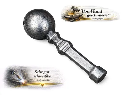 Produktbild von UHRIG ZAUNSPITZEN Speer Zierspitze für schmiedeeisen Zaun Tor & Tür usw. 120xØ40mm