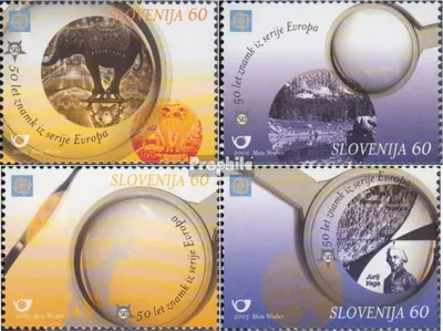 Produktbild von Briefmarken Slowenien 2005 Mi 543A-546A (kompl.Ausg.) postfrisch 50 Jahre Europamarken