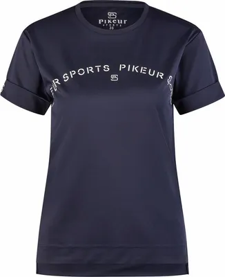 Image de T-shirt femme Pikeur Sports bleu nuit Sports FS25, taille:38