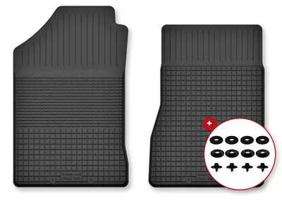 Imagen del producto de Alfombrillas de goma delanteras para Smart ForTwo II 2007-2014 (hatchback) – juego de 2 piezas, , a medida – Wielganizator Semi-Universal