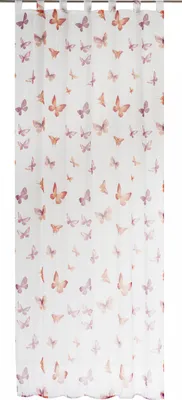 Produktbild von Elbersdrucke Schlaufenschal Mariposa 04 weiß-orange 255x140 cm