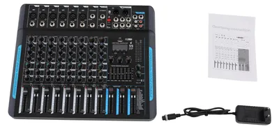 Zdjęcie produktu dla Mikser audio, 10 kanałów, łączność Bluetooth, czarny