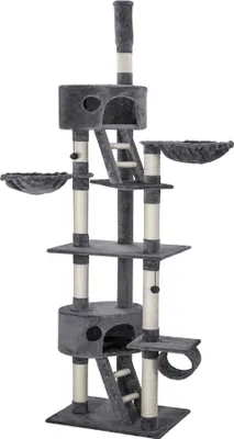Produktbild von Kratzbaum Hansi 243 bis 260 cm inklusive 2 Treppen, 2 Spielbällen, Deckenspanner und Kippschutz