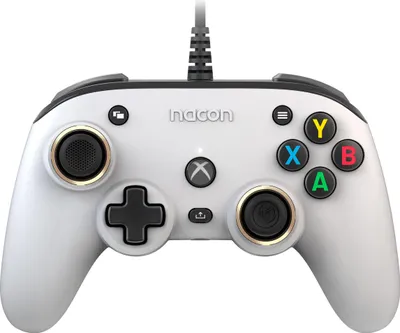 Zdjęcie produktu dla Kontroler NACON Pro Compact Gamepad USB biały Xbox One, Xbox Series S, Xbox Series X