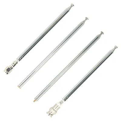 Produktbild von Minadax 4er Teleskopantennen-Set (50 Ohm) – SMA, BNC, M3 Innen- & Außengewinde – für Scanner, SDR, Messgeräte & Amateurfunk