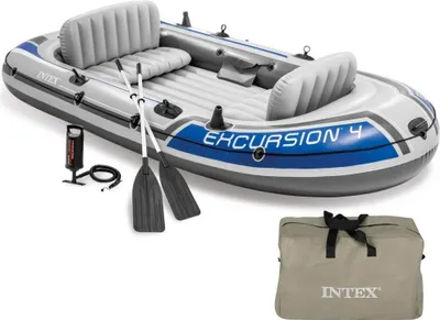 Obrázek produktu pro Intex 68324NP, Cestování/rekreace, Nafukovací loď, Modrá, Šedá, PVC, 4 člověk/lidí, 500 kg