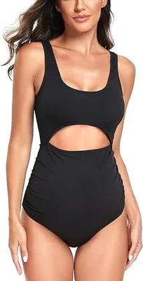 Produktbild von Schwangerschafts-Badeanzug EastElegant Einteiler Retro Halter M