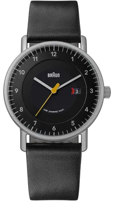 Produktbild von Braun BN0301BKSLBKG Uhr Herrenuhr Lederarmband Datum schwarz