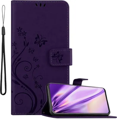 Immagine prodotto di Cadorabo cover per Samsung Galaxy A8s cover protettiva in viola cover protettiva cover telefono cellulare cover fiori custodia fiore