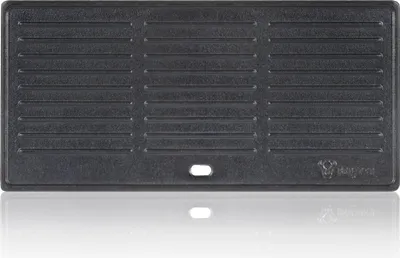 Produktbild von BBQ-Toro Gusseisen Grillplatte 42,5 x 20,5 cm, Wendeplatte pre-seasoned, Grillpfanne, BBQ Plancha