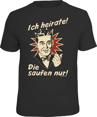 Produktbild von JGA T-Shirt 'Ich heirate' für Junggesellinnenabschied, 100% Baumwolle, Größe S