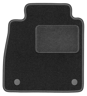 Image de Tapis conducteur en moquette pour Nissan Micra K14 2017- (à hayon) – 1 pièce, gris graphite, sur mesure – Wielganizator LUX