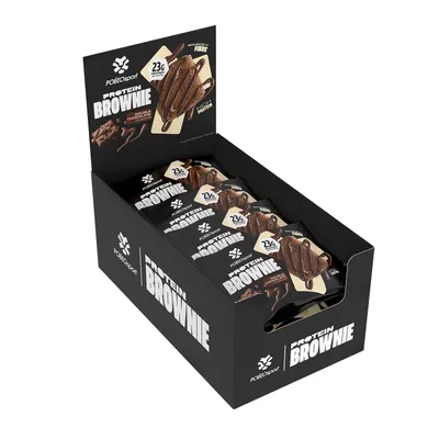 Obrázok produktu pre Polleo Sport Protein Brownie, 12 x 75 g - Dvojitá čokoláda