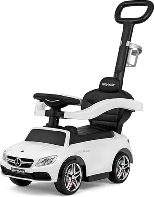 Produktbild von Ride On Rutscher m Schiebestange Rutscherfahrzeug MERCEDES-AMG C63 Coupe weiss