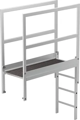 Immagine prodotto di Gradino per parapetto Alluminio anodizzato Lunghezza 1400 mm