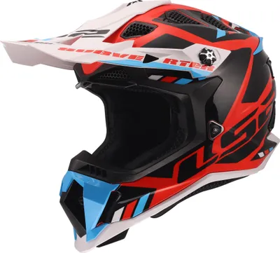 Produktbild von LS2 MX700 Subverter Evo II Stomp Motocross Helm, weiß/blau/rot, S (55/56)
