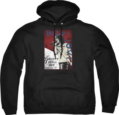 Immagine prodotto di Bon Jovi - Felpa con cappuccio "86 Tour" per uomo/donna Unisex TV20969 (S) (Nero)