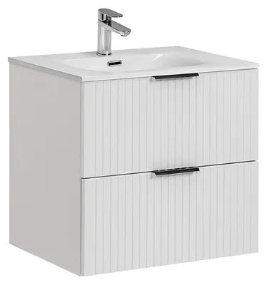 Produktbild von Waschtisch 60.2cm Adriel mit 2 Schubladen, Weiß