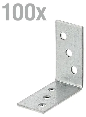 Produktbild von Alberts Winkelverbinder | sendzimirverzinkt | 40 x 40 x 20 mm | 100er Set