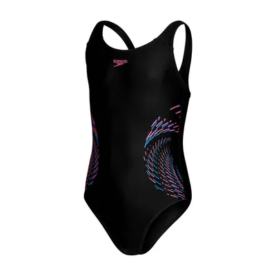 Obrázek produktu pro Speedo muscleback plavky dívčí černé fialové velikost 116