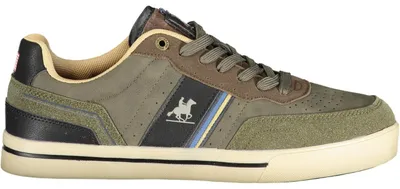 Produktbild von Grüner Herrensportschuh mit Kontrastdetails und Druckdesign