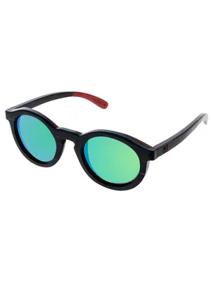 Produktbild von VeyRey-Sonnenbrille Holz polarisiert ovale Hainbuche schwarzes Glas