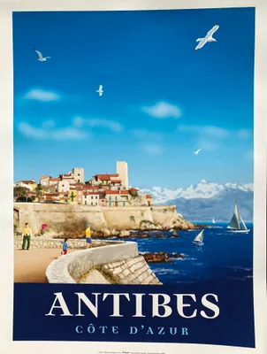 Productafbeelding van ANTIBES / Côte d'Azur - Collomb - Poster/affiche, 30x40 cm
