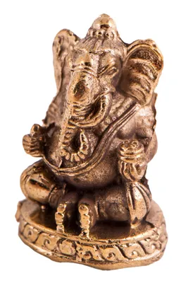 Produktbild von Ganesha Miniaturfigur aus Messing, 2,7 cm