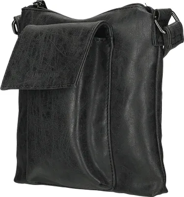 Produktbild von Kleine Damen Tasche Schultertasche Umhängetasche Crossover Bag Handtasche Schwarz