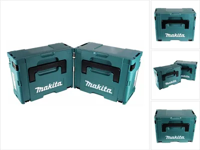 Produktbild von Makita Makpac Set Gr. 2 + 3 Transportbox / Werkzeugkoffer